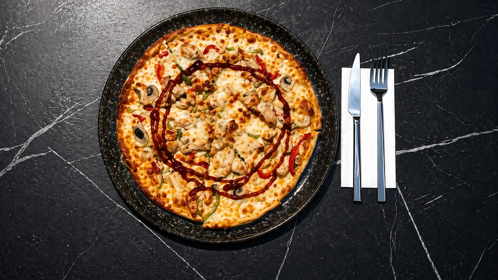 Barbeku Soslu Pizza